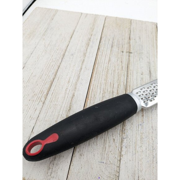 Grater Zester Cheese Garlic 13 1/4" Stainless Steel Hand Black - Picture 4 of 4